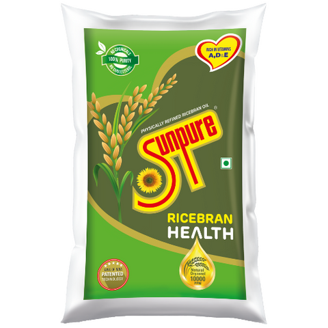 SUNPURE RICE BRAN OIL - 1 L