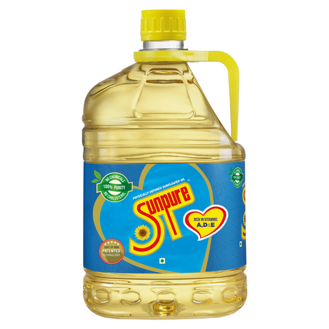 SUNPURE SUNFLOWER OIL - 5 L JAR